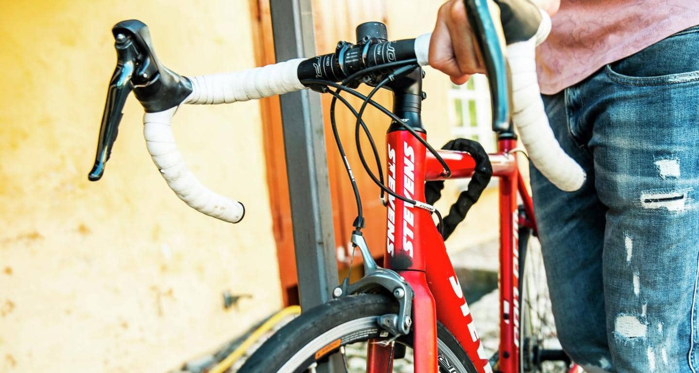 rød cykel